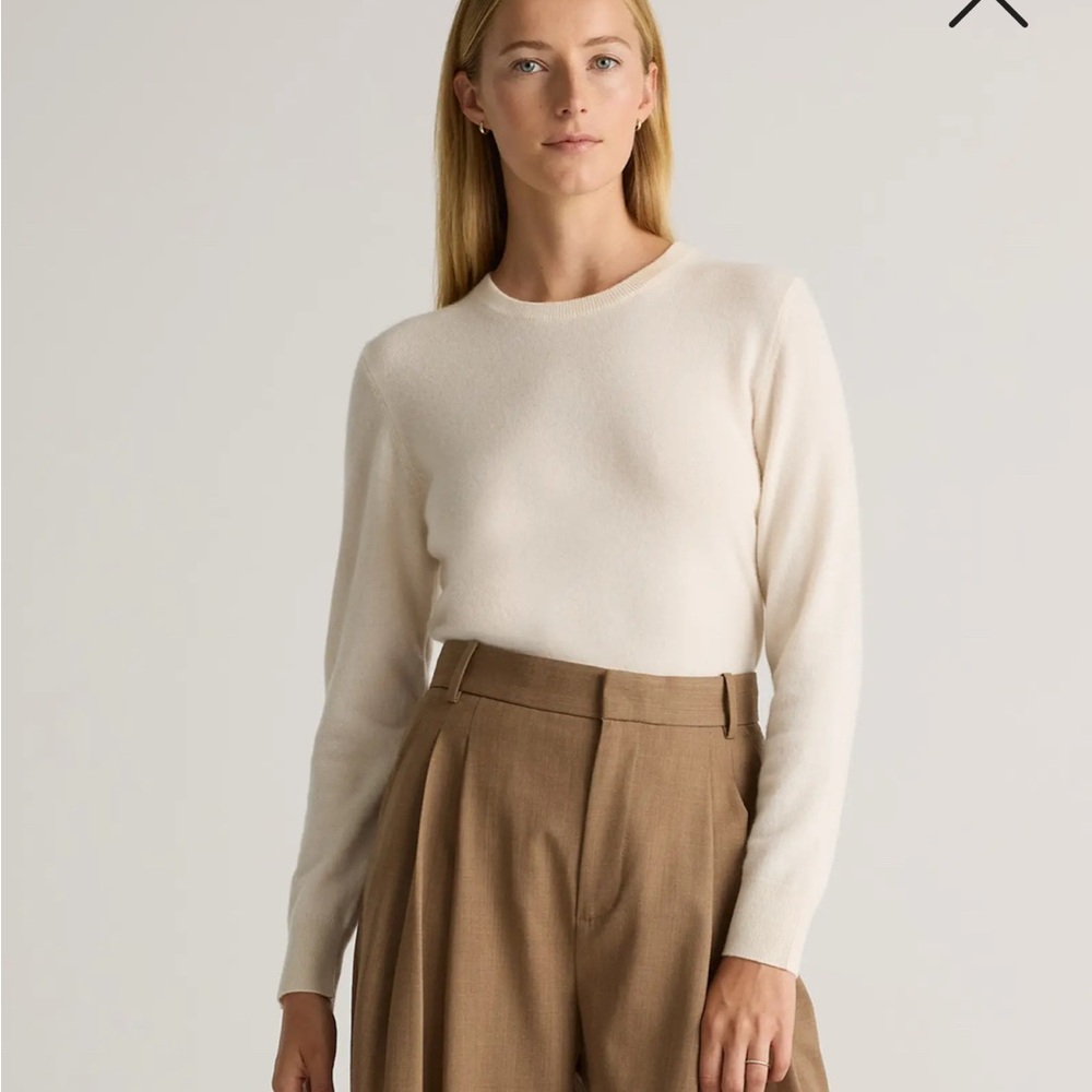 Quince Cashmere Sweater in Cream